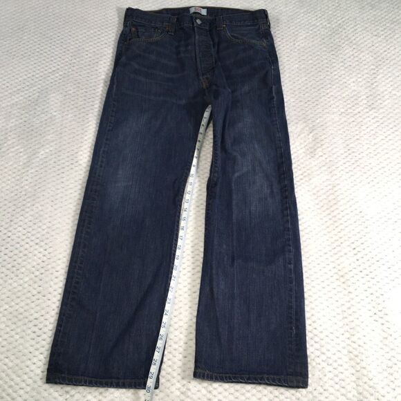 Levi’s 501 Men’s Jeans Straight Leg Jeans Button Fly 100% Cotton Made In Mexico - Picture 7 of 10